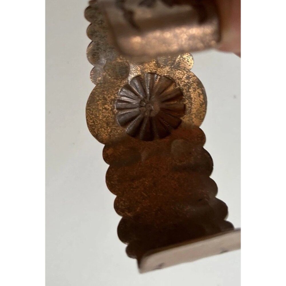 Vintage Native American Navajo Copper Thunderbird eagle Cuff Bracelet Sz 6.5” - Picture 8 of 16